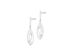 Kolczyki srebrne z perłami i cyrkoniami