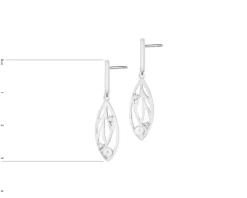 Kolczyki srebrne z perłami i cyrkoniami