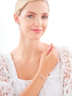 Kolczyki srebrne z perłami i cyrkoniami