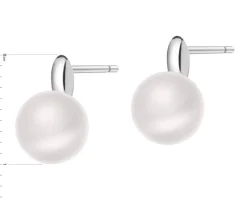 Kolczyki srebrne z perłami