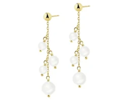 Kolczyki srebrne z perłami