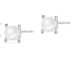 Kolczyki srebrne z perłami