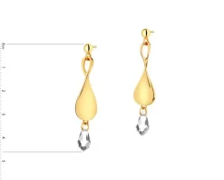 Kolczyki srebrne ze szkłem