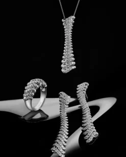 Kolczyki z białego złota z brylantami - 2,30 ct - próba 750