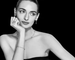 Kolczyki z białego złota z brylantami - 0,75 ct - próba 750