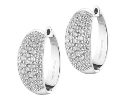Kolczyki z białego złota z brylantami laboratoryjnymi - 3,00 ct - próba 750