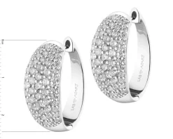 Kolczyki z białego złota z brylantami laboratoryjnymi - 3,00 ct - próba 750