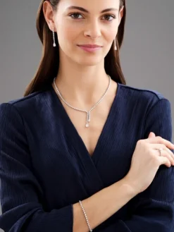 Kolczyki z białego złota z diamentami - 2,45 ct - próba 750