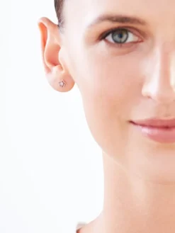 Kolczyki z białego złota z brylantami - SI1/H - 2,00 ct - próba 750