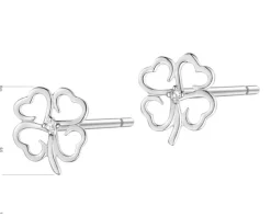 Kolczyki z białego złota z brylantami laboratoryjnymi - koła - 3,00 ct - próba 750