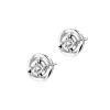 Kolczyki z białego złota z brylantami - 0,36 ct - próba 750