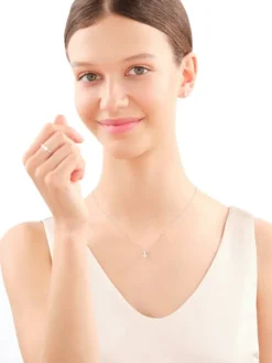 Kolczyki z białego złota z brylantami - 0,36 ct - próba 750