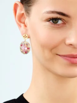 Kolczyki z mosiądzu pozłacane z cyrkoniami