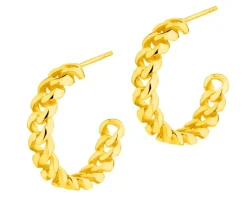 Kolczyki z mosiądzu pozłacane