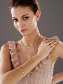 Kolczyki z żółtego złota z brylantami - 0,41 ct - próba 585