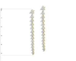 Kolczyki z żółtego złota z brylantami - 2,00 ct - próba 585