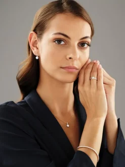 Kolczyki z żółtego złota z brylantami - 0,94 ct - próba 585