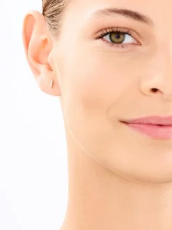 Kolczyki z żółtego złota z diamentami - 0,02 ct - próba 375