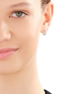 Kolczyki z żółtego złota z diamentami - 0,20 ct - próba 585