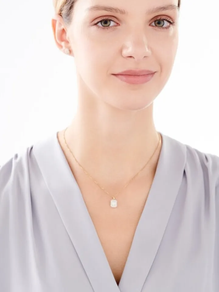 Kolczyki z żółtego złota z diamentami - 0,40 ct - próba 585