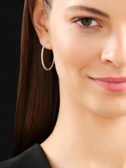 Kolczyki z żółtego złota z diamentami - koła - 0,50 ct - próba 585