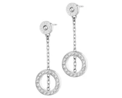 Kolczyki ze stali szlachetnej z kryształami