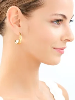 Kolczyki ze stali szlachetnej z perłami