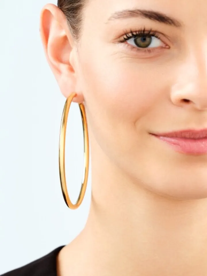 Kolczyki ze stali szlachetnej - koła