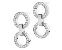Kolczyki ze stali szlachetnej z kryształami