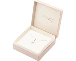 Krzyż - zawieszka srebrna i łańcuszek - komplet