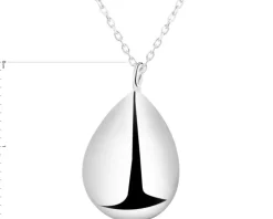 Naszyjnik srebrna - łezka
