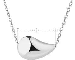 Naszyjnik srebrny - łezka