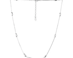 Naszyjnik srebrny - fasolki