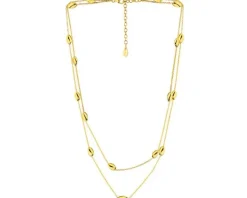 Naszyjnik srebrny - fasolki