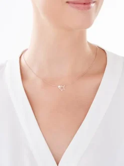 Naszyjnik srebrny - gwiazdy