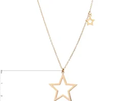 Naszyjnik srebrny - gwiazdy