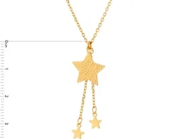 Naszyjnik srebrny - gwiazdy