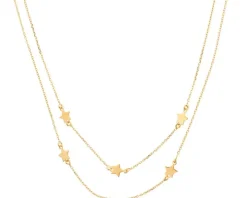 Naszyjnik srebrny - gwiazdy