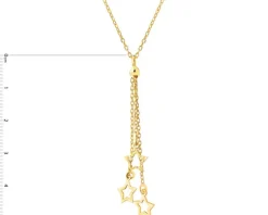 Naszyjnik srebrny - gwiazdy