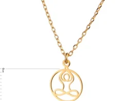 Naszyjnik srebrny - joga