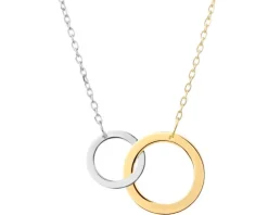 Naszyjnik srebrny - koła