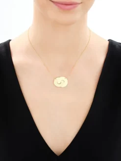 Naszyjnik srebrny - koła