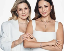 Naszyjnik srebrny - koła