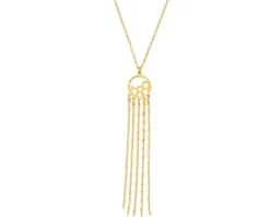 Naszyjnik srebrny - koła