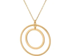 Naszyjnik srebrny - koła