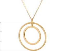 Naszyjnik srebrny - koła