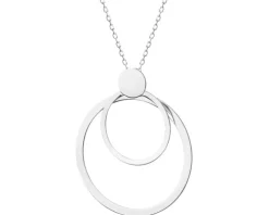 Naszyjnik srebrny - koła