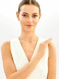 Naszyjnik srebrny - koniczyny