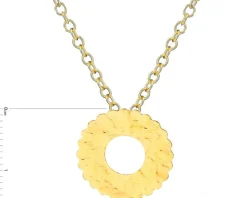 Naszyjnik srebrny - koło