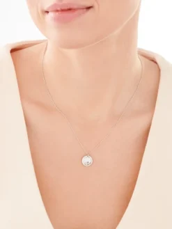 Naszyjnik srebrny - koło